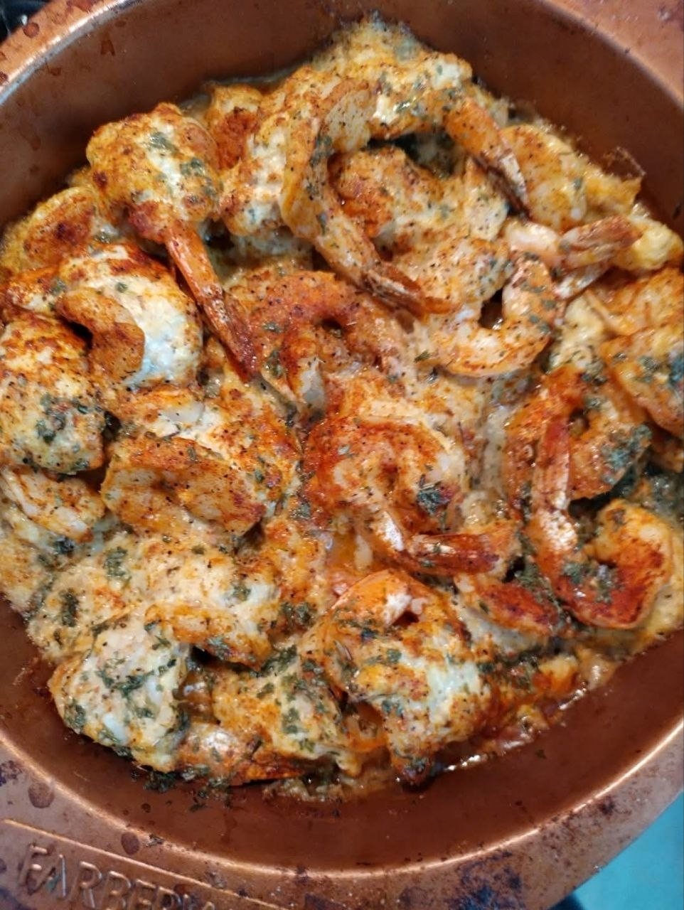 Garlic butter shrimp